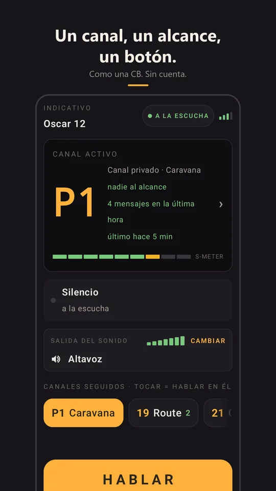 La radio en el canal privado Caravana, a la escucha