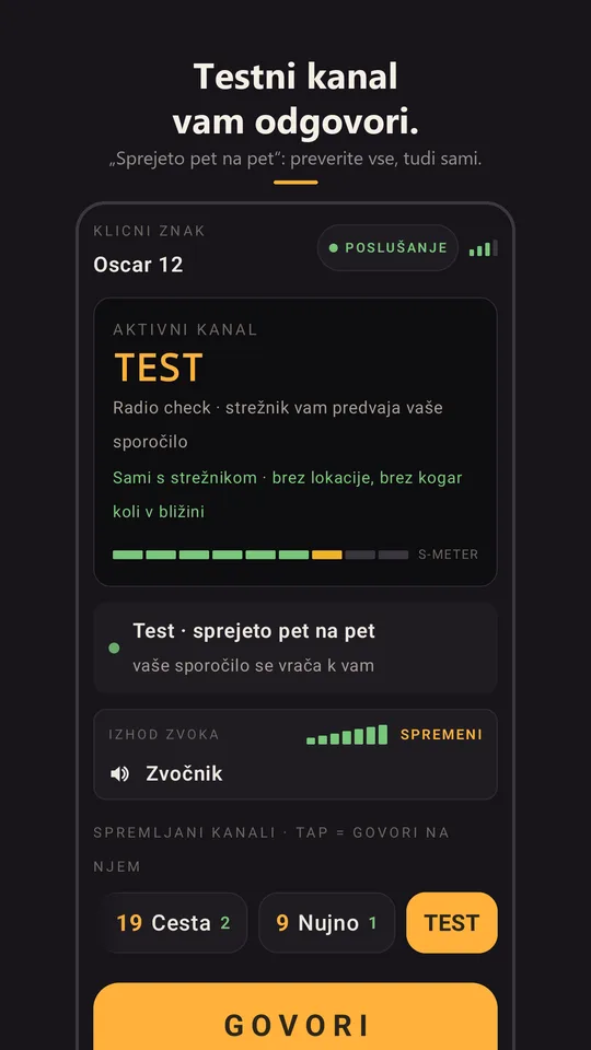 Radio check, ki odgovori: sprejeto pet na pet
